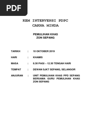 Kertas Kerja Cakna Minda Pdf