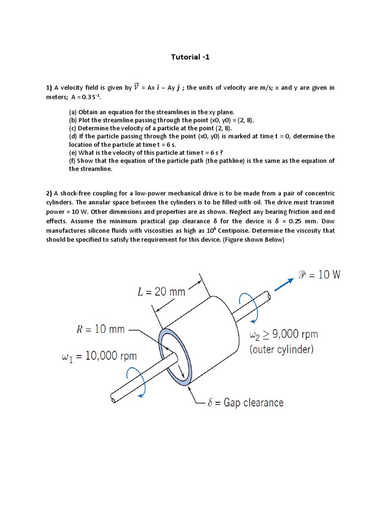 Tutorial 1 Dynamics Mechanics Civil Engineering