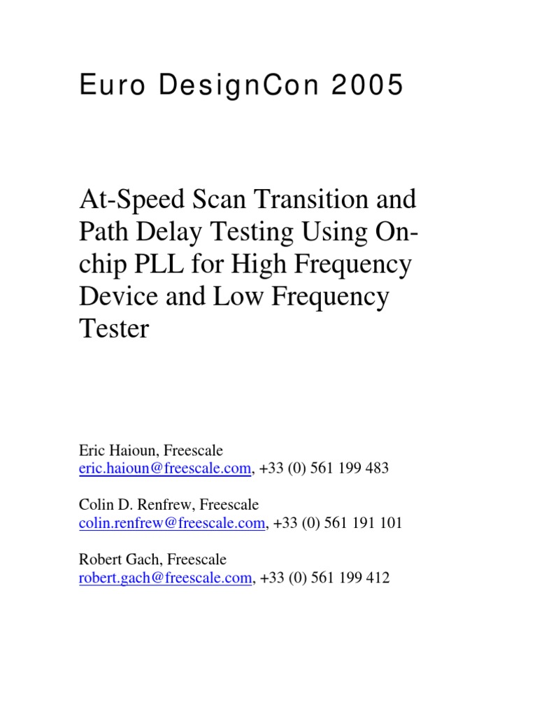 Euro Designcon 2005 Download Free PDF System On A Chip Electronic