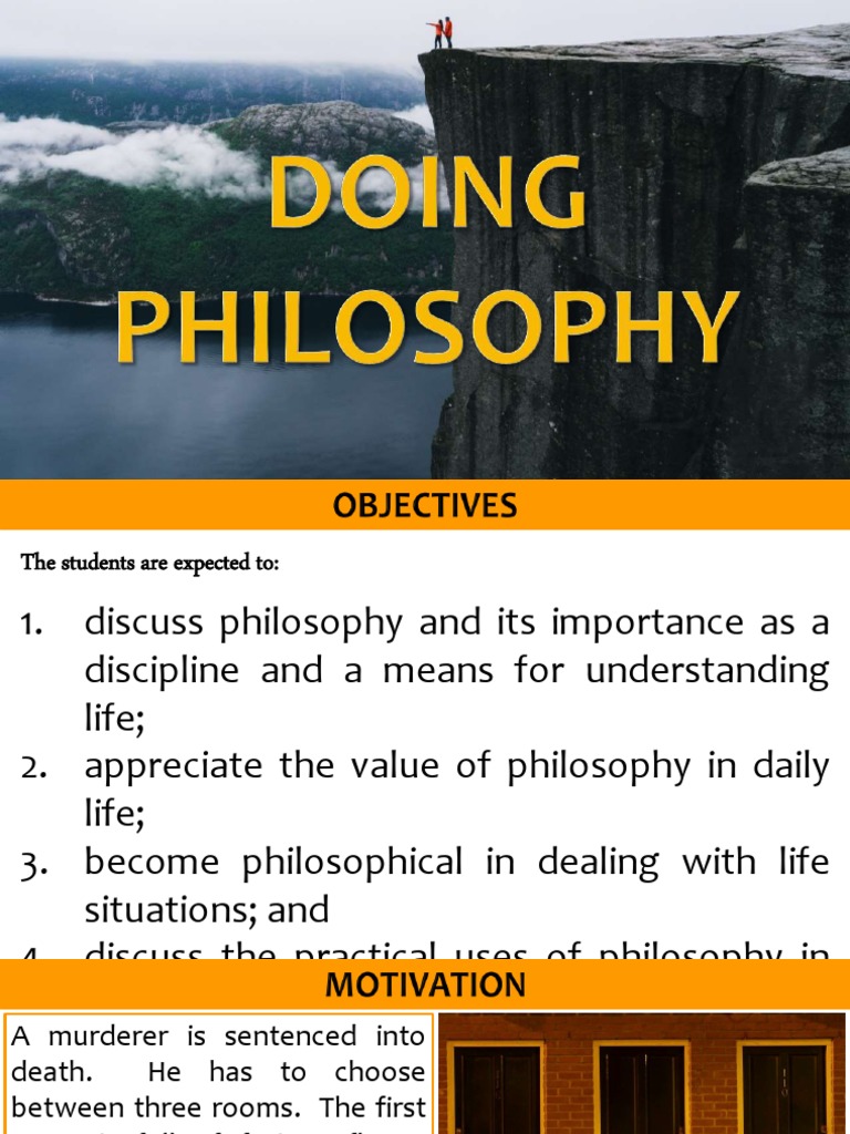 Philosophy's Role in Daily Life | PDF | Reason | Plato