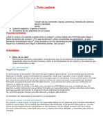 Alimentación Saludable Turno Mañana (Clase)