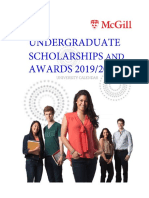 Undergraduate Scholarships and Awards 1920