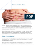 O Que Fazer para Soltar o Intestino Preso