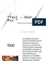 Taxi, Uber y Muv