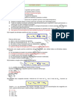 Exercícios de Equilíbrio Químico - Profº Agamenon Roberto