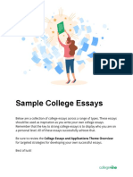 Sample College Essays - Student PDF