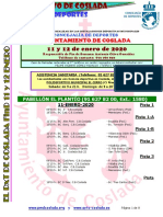 DEPORTE - El DXT de Coslada / 11 y 12 de Enero Del 2020