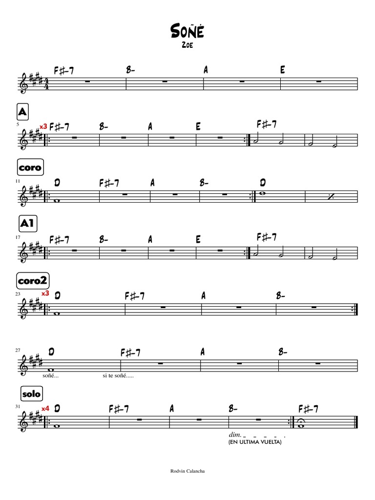 SOÑÉ Zoe (Cifrado, Lead Sheet) PDF Musical Compositions Elements Of Music