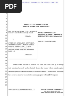 Notice of Voluntary Dismissal Tether and Bitfinex