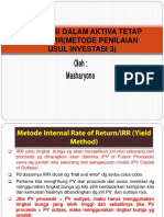 Pert 12 - Investasi Dalam Aktiva Tetap 3 - Irr - Arr