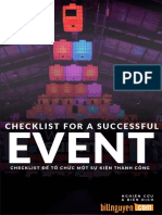 Checklist For Succesful Event by Bill Nguyen