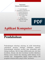 Aplikasi Komputer Kelompok 1