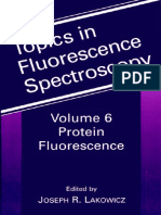 Topics in Fluorescence Spectroscopy - Volume 6 - Protein Fluorescence PDF