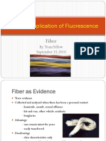 Forensic Application of Fluorescence - Fiber PowerPoint