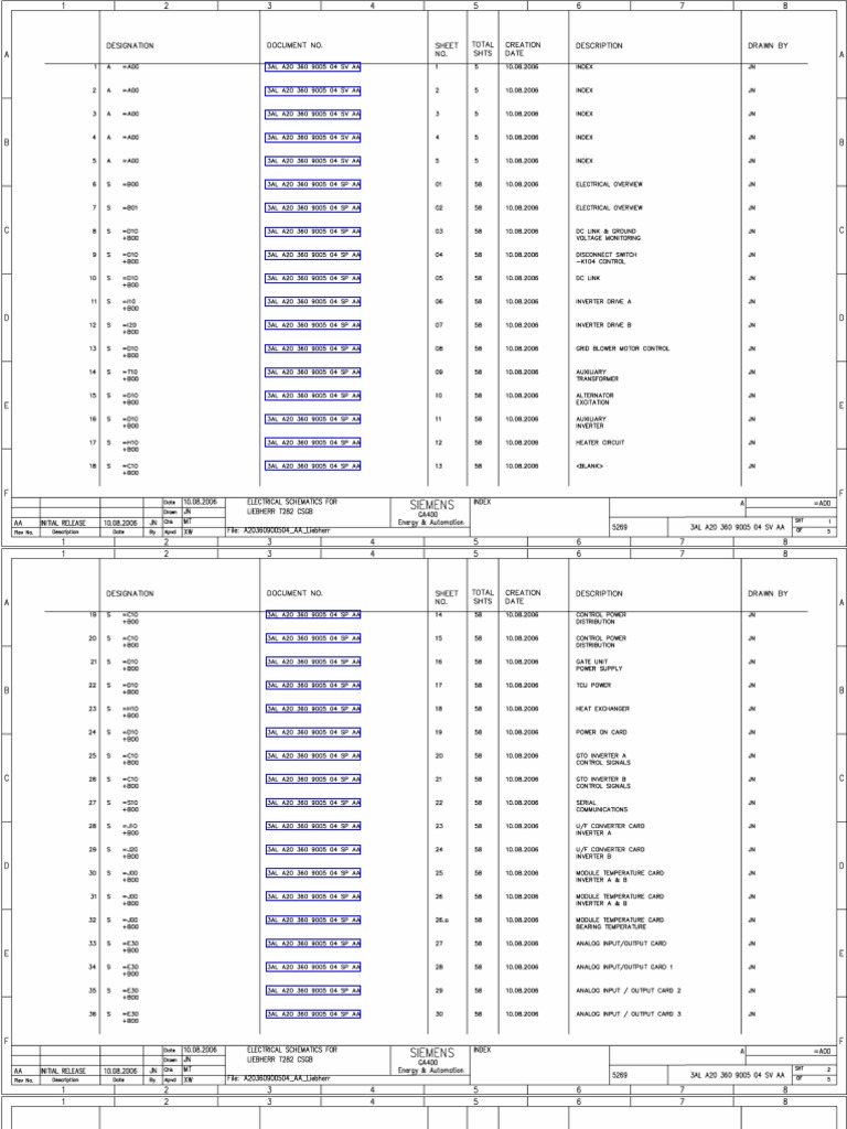Liebherr T282 Electrical Schematics | PDF | Electrical Connector ...