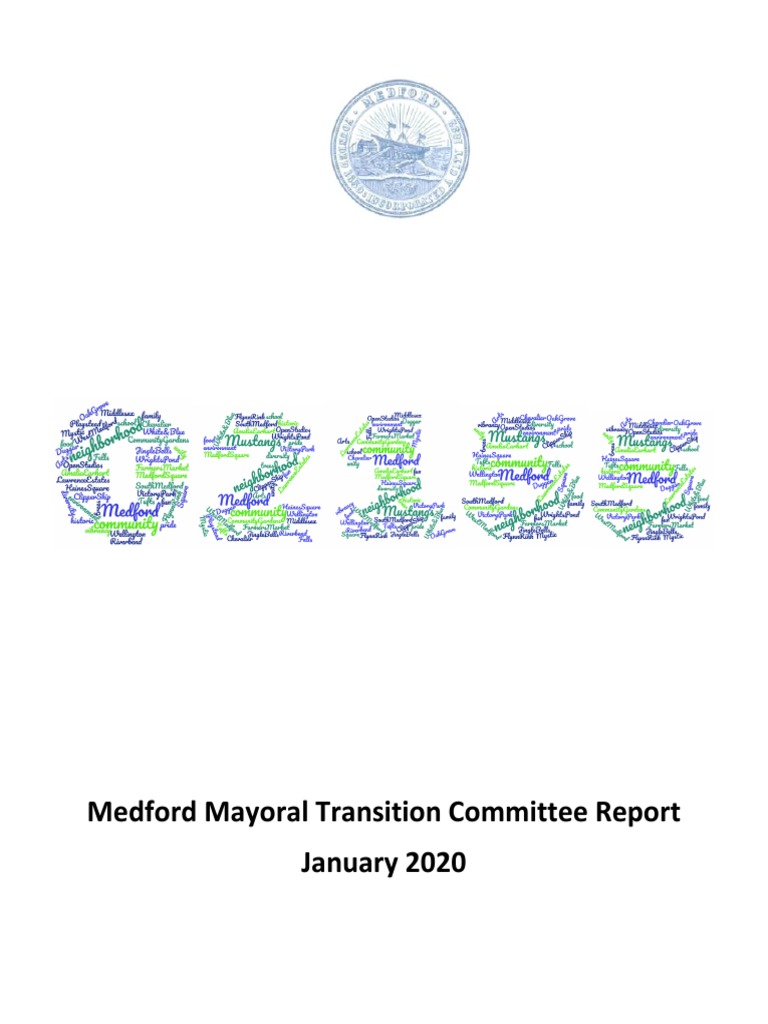 Medford Mayoral Transition Report 2020 | PDF | Economic Development | Taxes