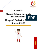 Cartilla Manual Sistema Integrado de Gestion SIG