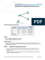 5.2.2.7 Packet Tracer - Configuring Switch Port Security Instructions