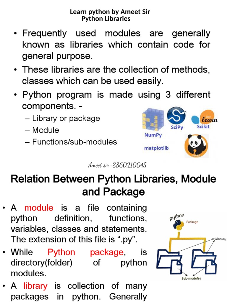 Chapter 3 Using Python Librarieseng | PDF | Namespace | Python ...