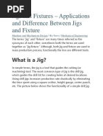 Jigs and Fixtures