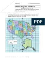 Geometry 1.3 Distance and Midpoint Formulas Trip Worksheet