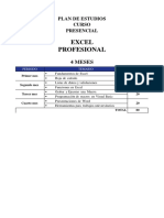 Excel Profesional 4 meses