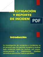 Investigación y Reporte de Incidentes