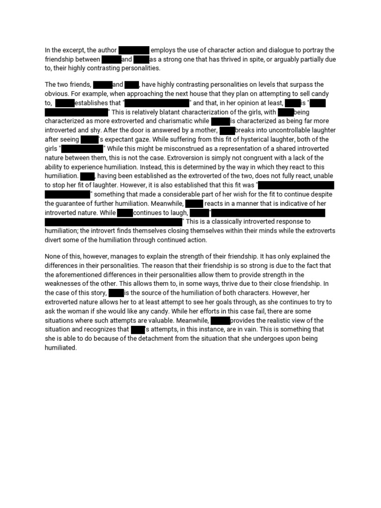 Clock Dance FRQ PDF Extraversion And Introversion Psychology