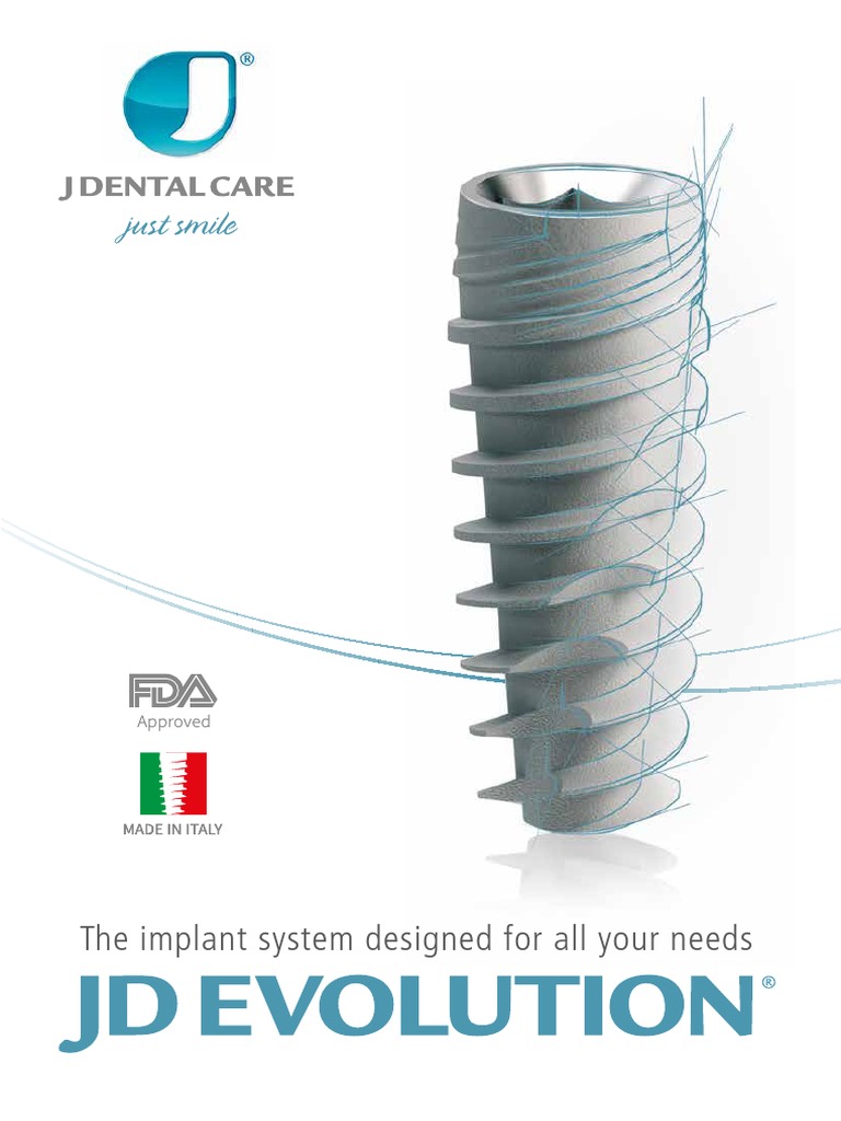 JD Evolution Brochure | PDF | Dental Implant | Dentistry