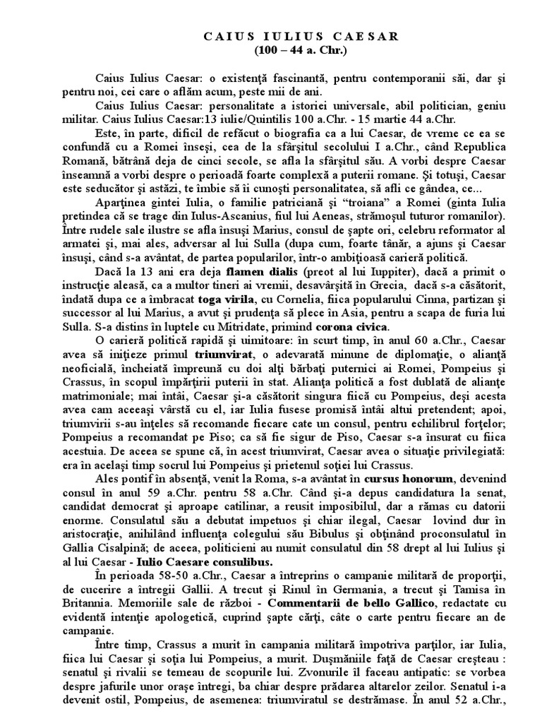 Iulius Caesar | PDF