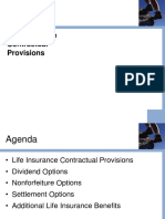 A. Life Insurance Contractual Provisions