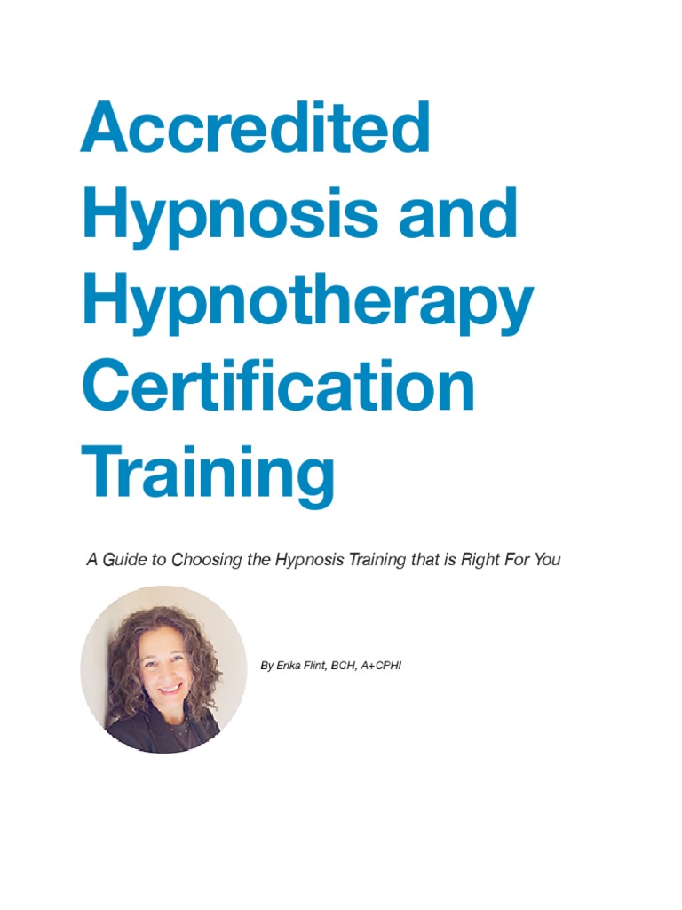 Accredited Hypnosis Hypnotherapy Certification Training Hypnotherapy