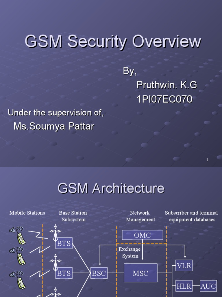 GSM Security Mechanisms Overview | PDF | Mobile Technology | Computer ...
