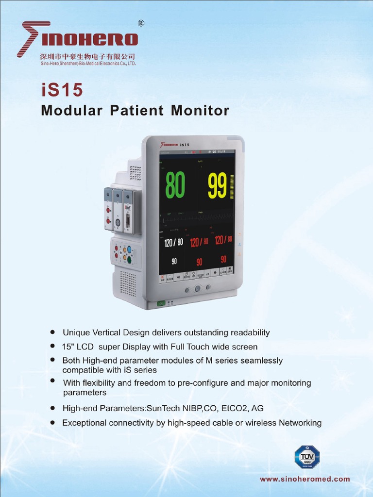Is15 Modualr Patient Monitor | PDF