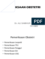 PEMERIKSAAN OBSTETRI MATERI KULIAH - dr. Ali Samhur