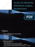 Errors of Refraction, Refractive Surgery, Keratoconus