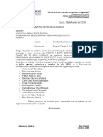 Oficio Gobierno Regional Del Cusco-Consejo Regional