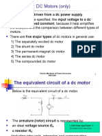 Chapter 9: DC Motors (Only) : Motor Is Assumed Constant, Because It Help Simplifies