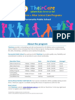 Program Information Flyer Parramatta Public School