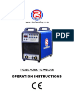 Tig Welder Owners Manual TIG315