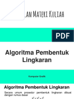 Algoritma Pembentuk Lingkaran