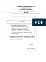 DAFTAR TILIK SOP PEMBERIAN INFORME CONSENT