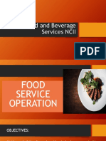 FOOD SERVCE OPERATION