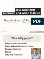 Dyspepsia, Diagnosis Approach and When To Refer PDF
