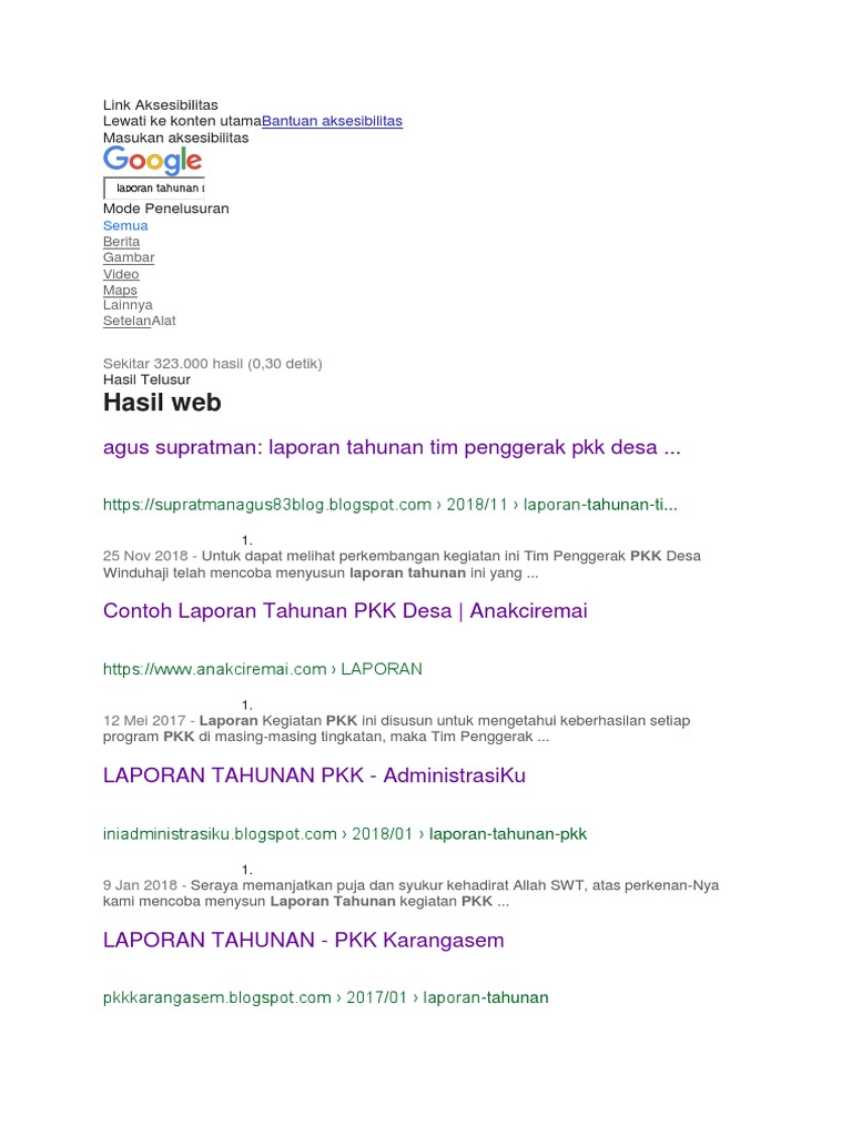 Laporan Tahunan Pkk Docx
