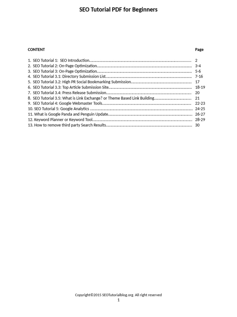 PDF PDF | PDF | Search Engine Optimization | Web Search Engine