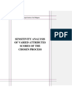 Process Selection 3 - Sensitivity Analysis ao 010620
