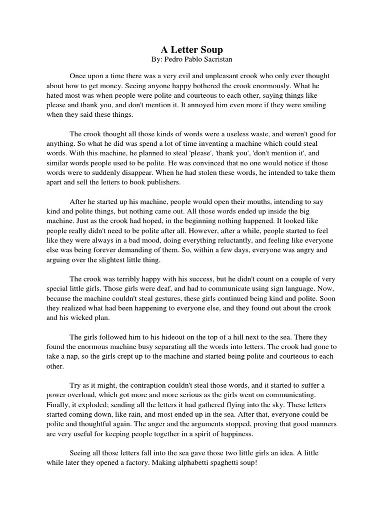 A Letter Soup PDF