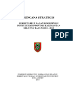 Renstra Tahun 2011-2015 Sekretariat Badan Koordinasi Penyuluhan