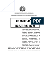 Comision Inst. Banco Union - Guillermo Villca